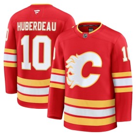 Mænd NHL Calgary Flames Trøje 2024-25 Fanatics Premium Jonathan Huberdeau Rød Hjemme
